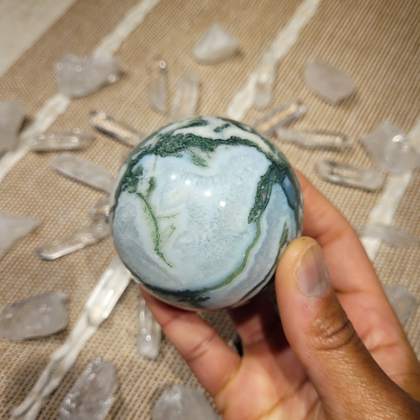 Moss Agate Sphere