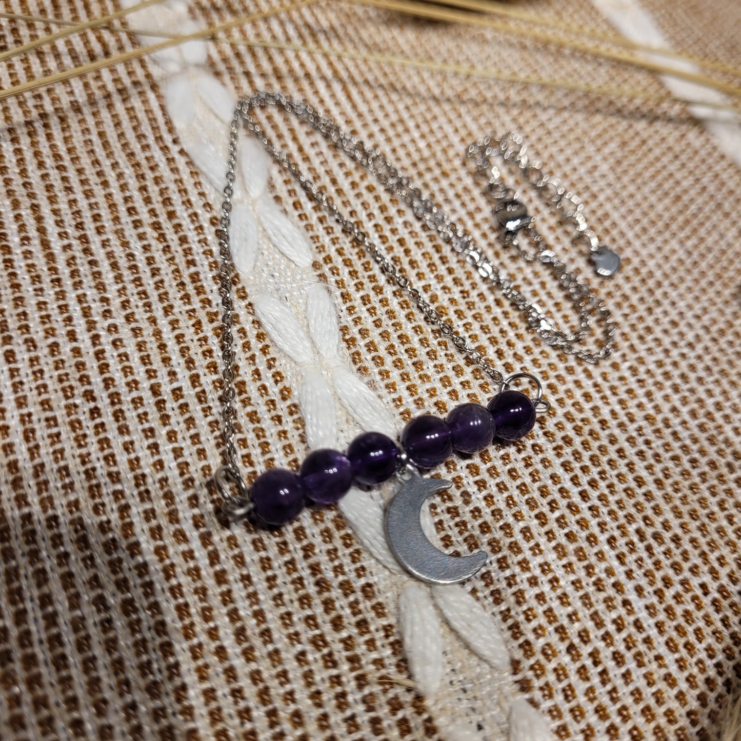 Amethyst Moon Necklace