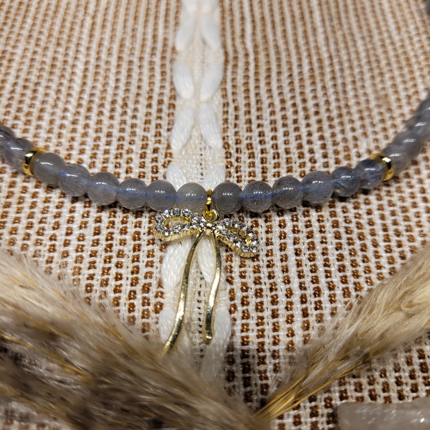 Labradorite Bow Necklace