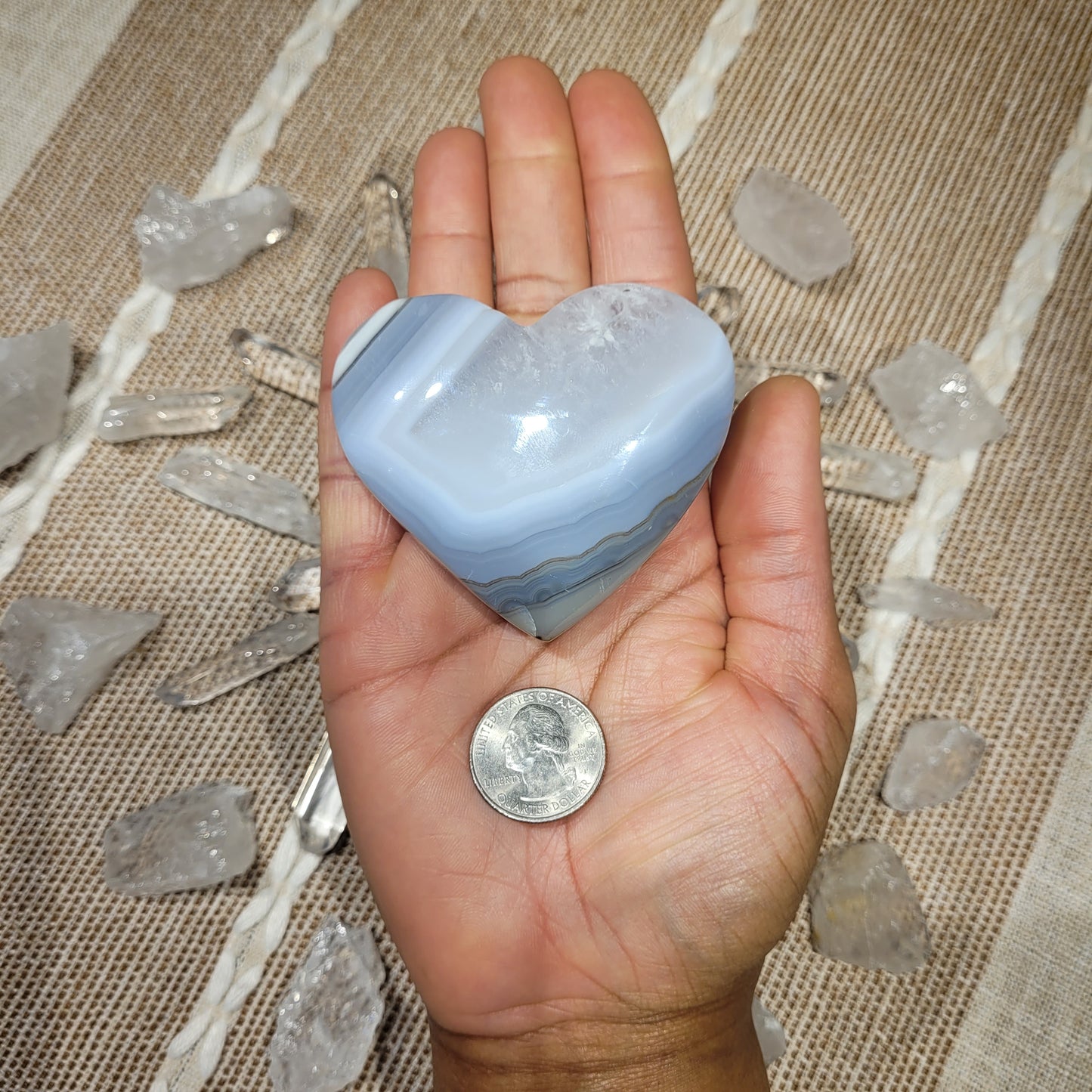 Botswana Agate Heart