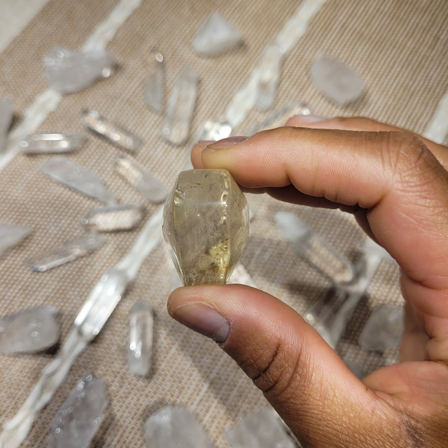 Lemon Quartz Heart