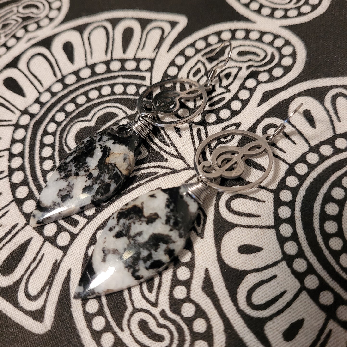 Zebra Jasper Earrings