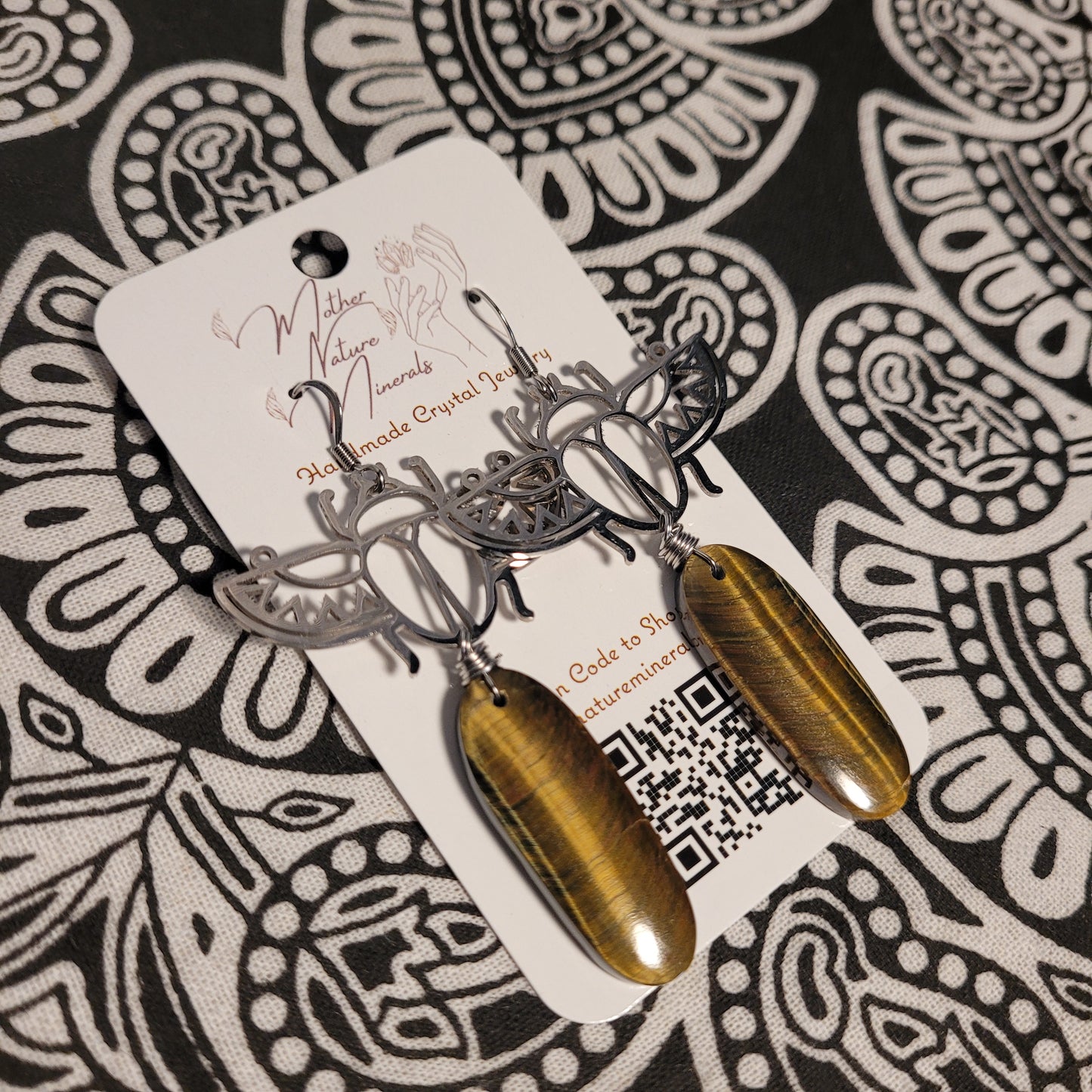 Tigers Eye Earrings