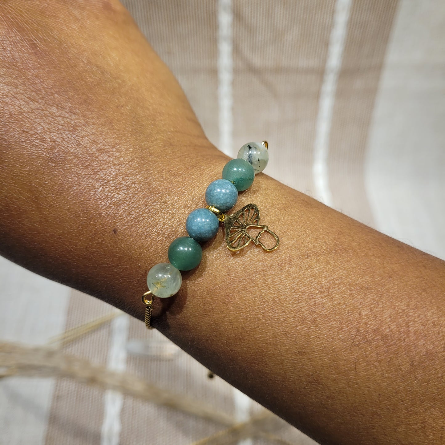 Mushroom Mixed Crystal Bracelet