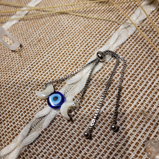 Evil Eye Moon Bracelet