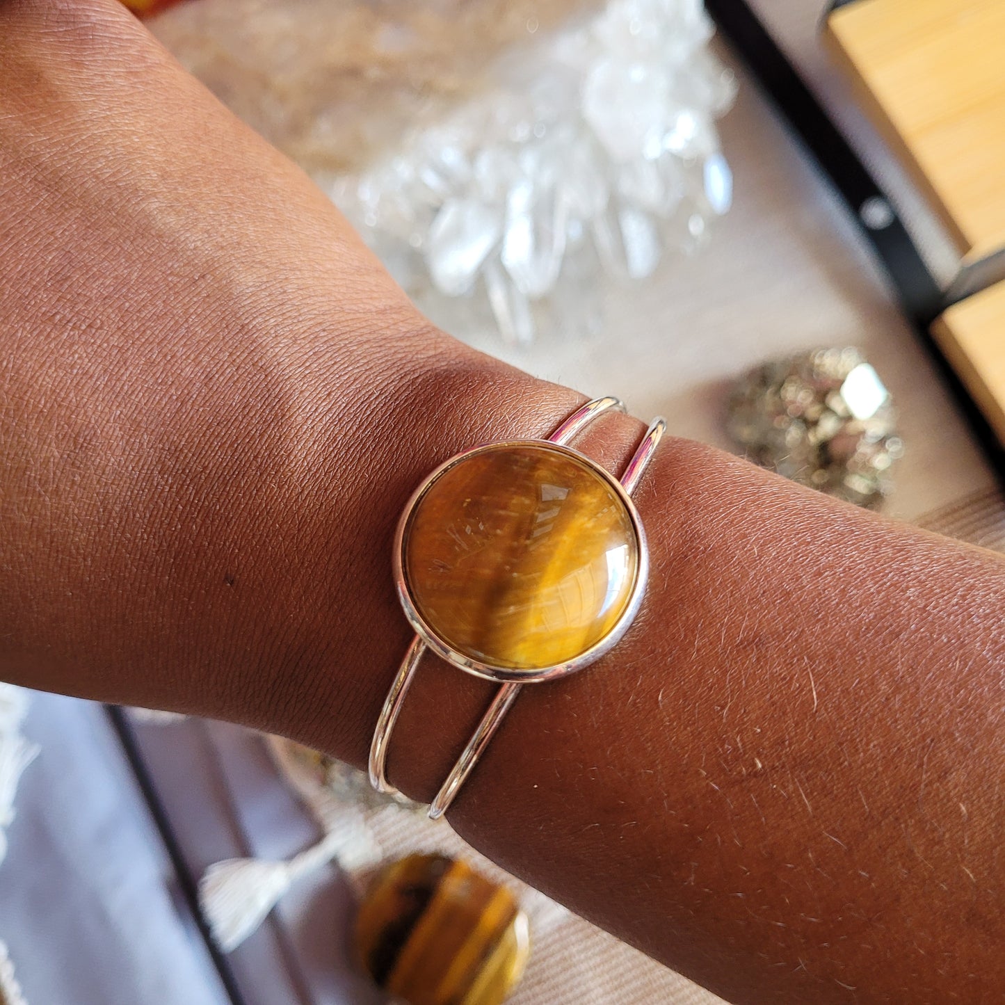 Tigers Eye Cuff Bracelet