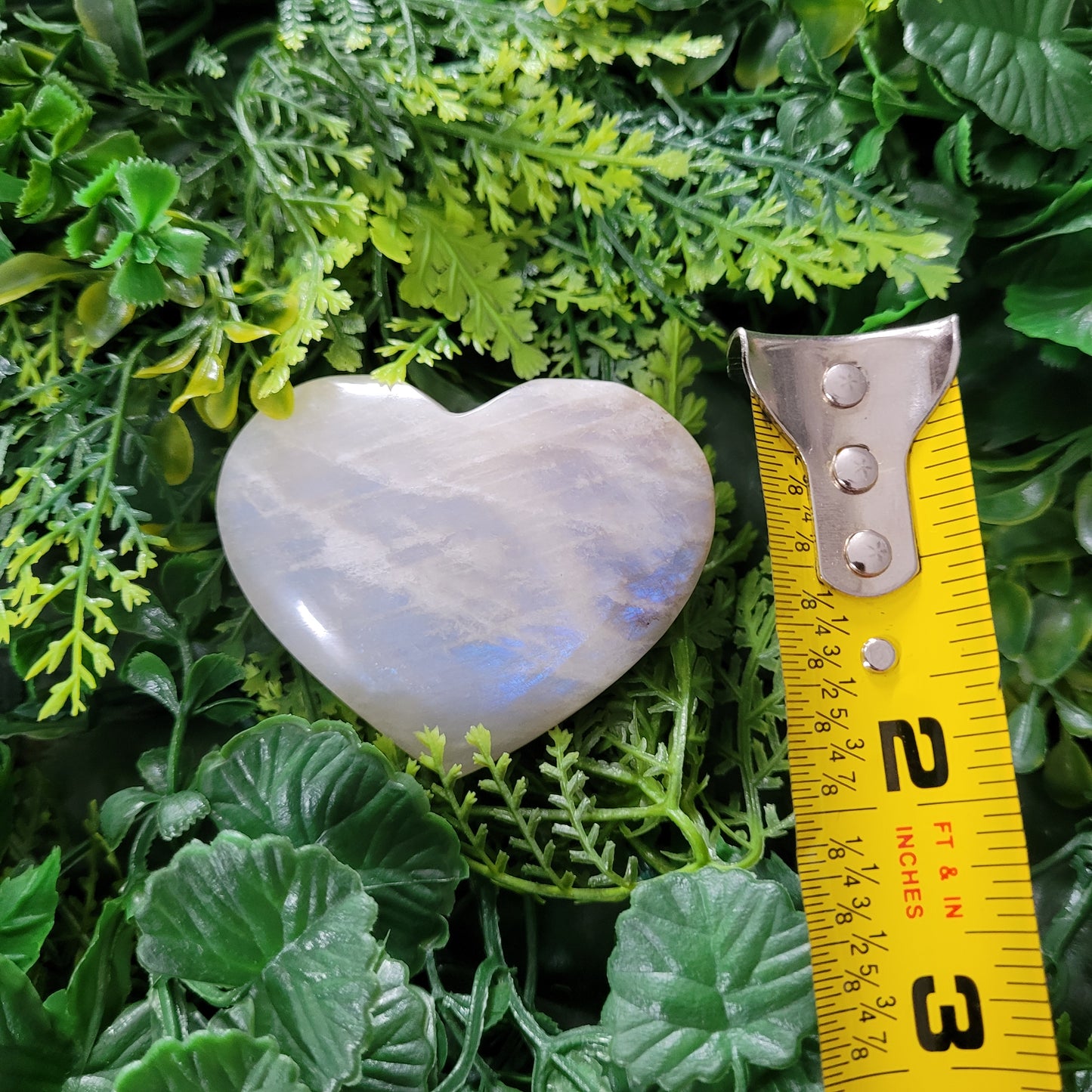 Rainbow Moonstone Heart