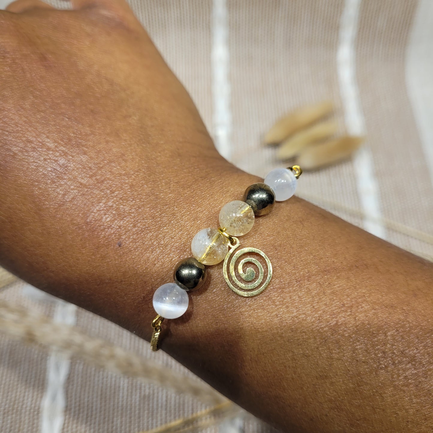 Swirl Prosperity Mixed Crystal Bracelet