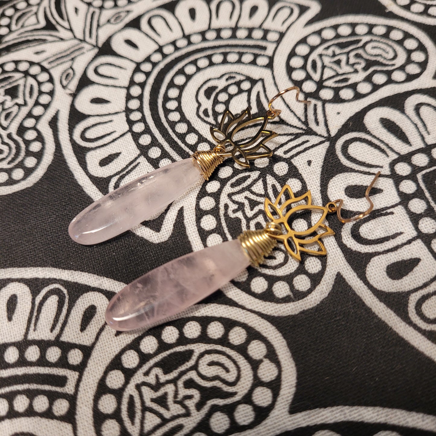 Rose Quartz Earrings