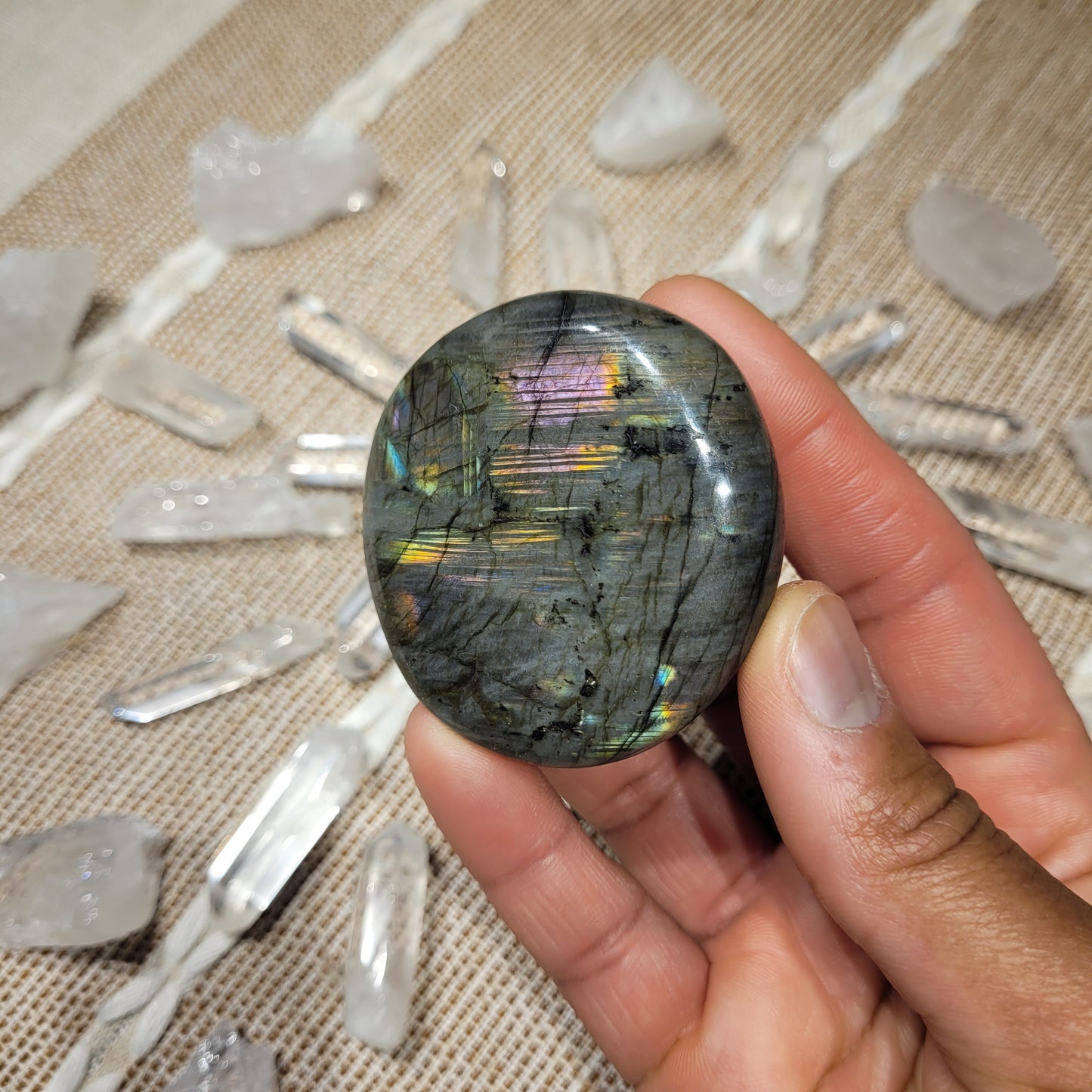 Labradorite Palmstone
