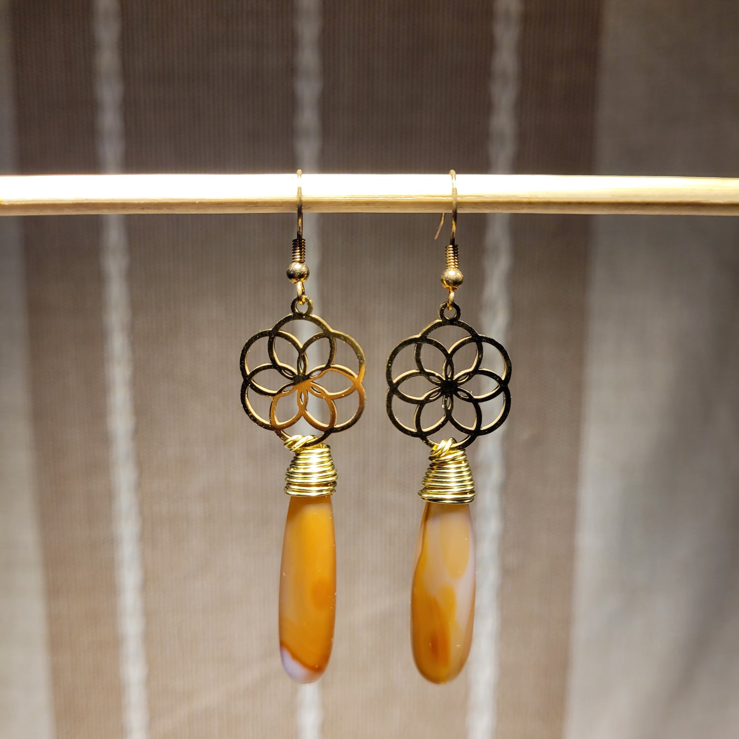Carnelian Agate Earrings