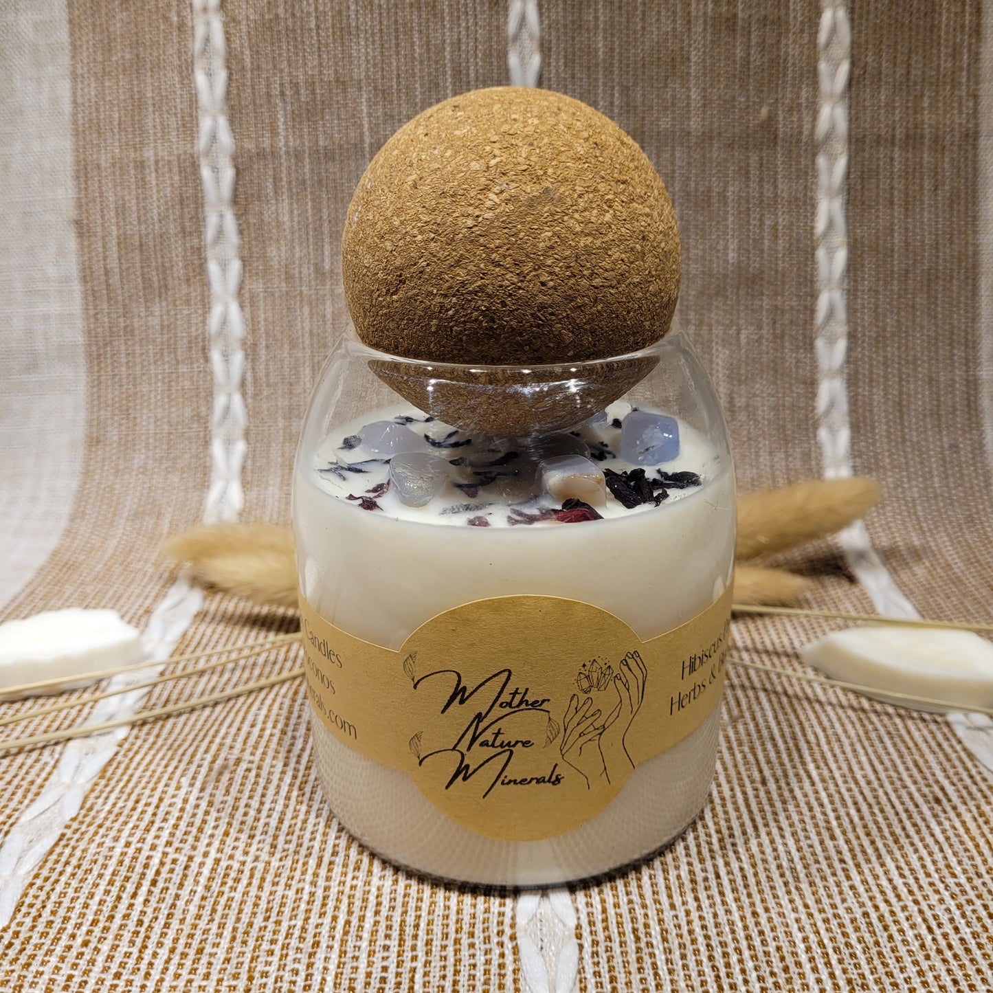 Hibiscus Palm Candle