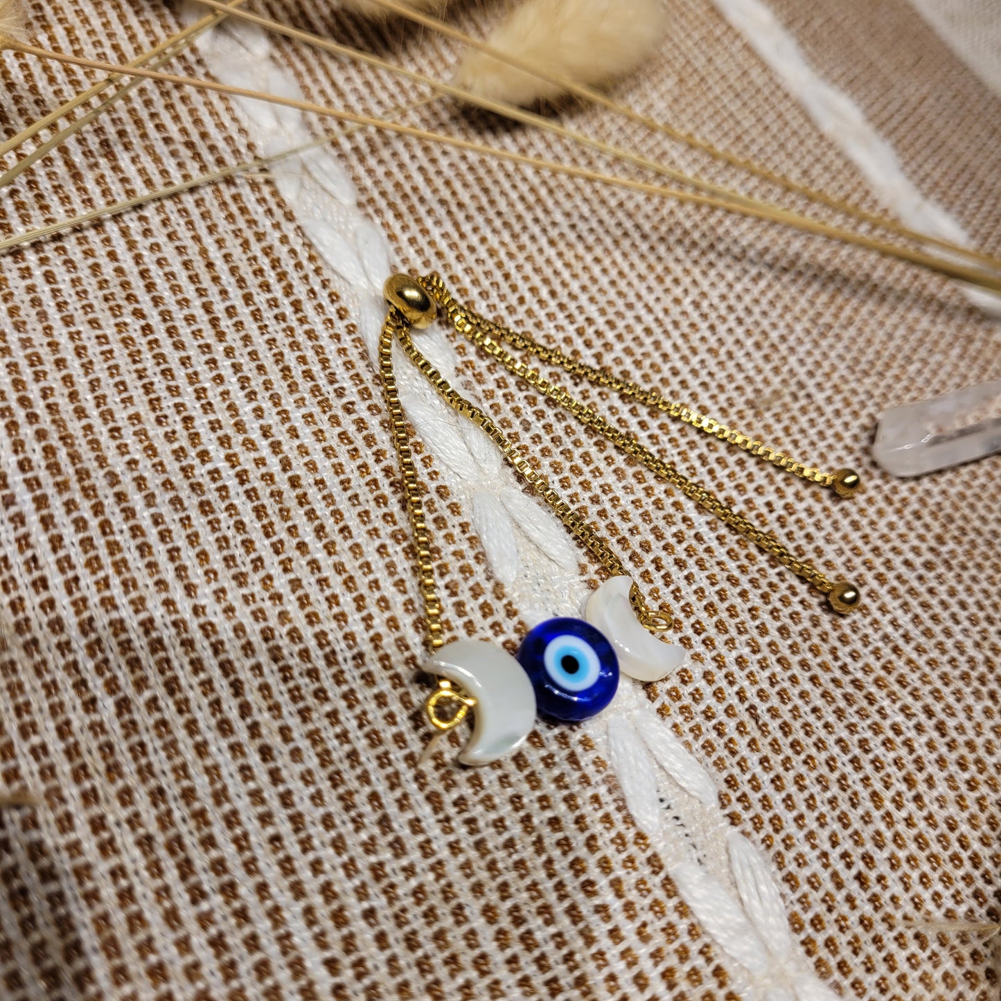 Evil Eye Moon Bracelet