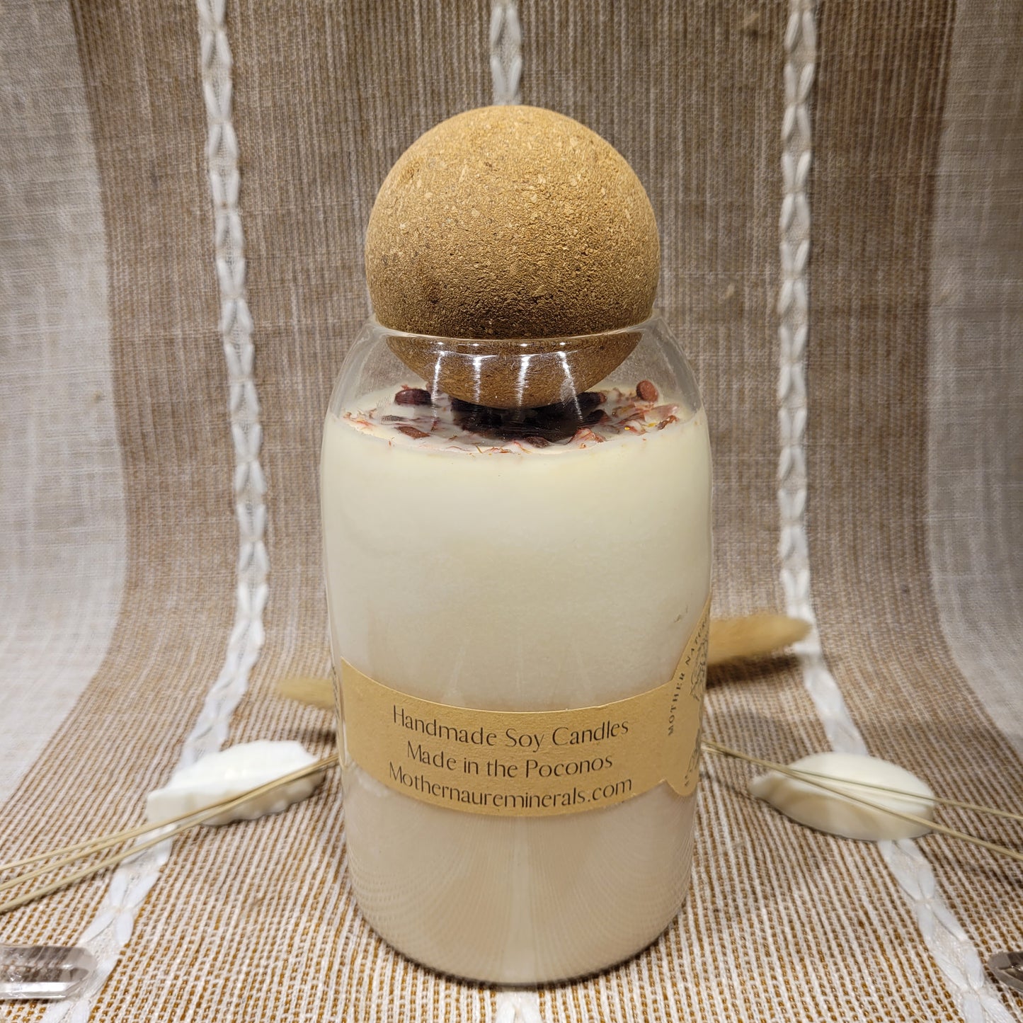 Black Violet and Saffron Candle