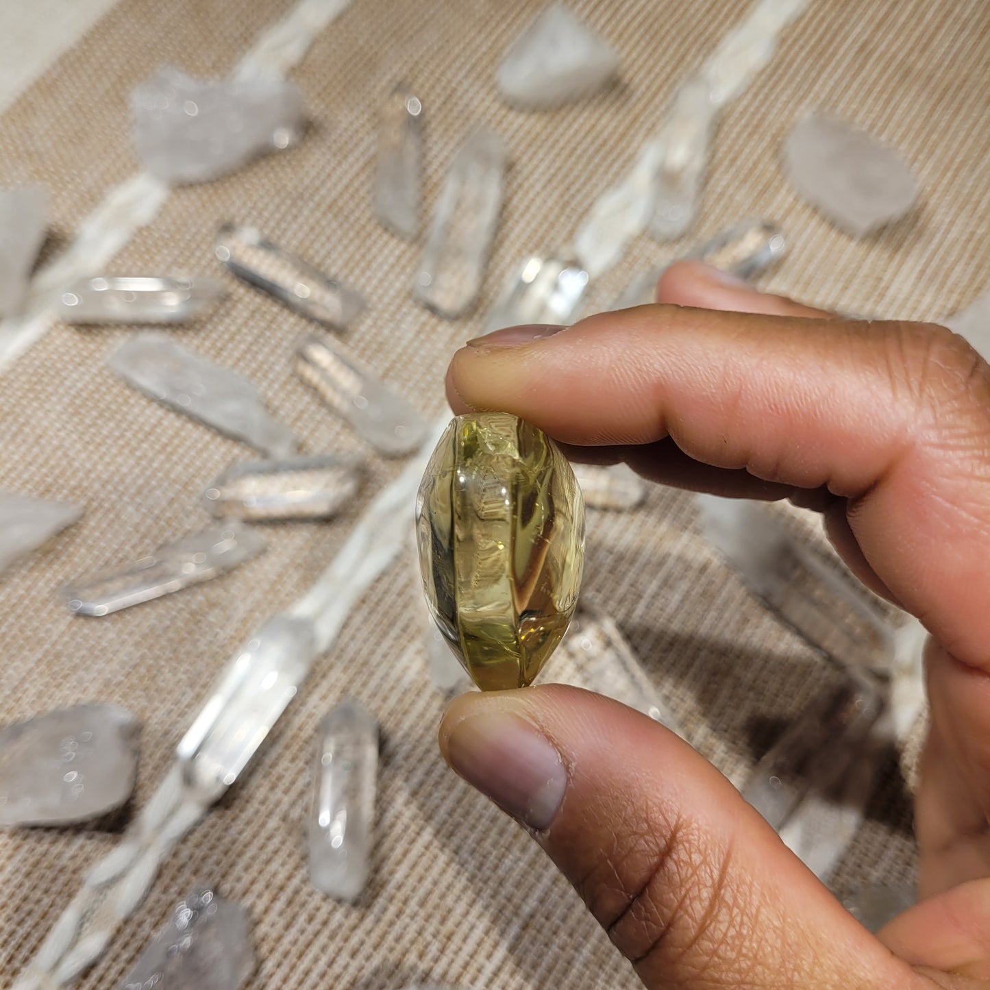 Lemon Quartz Heart