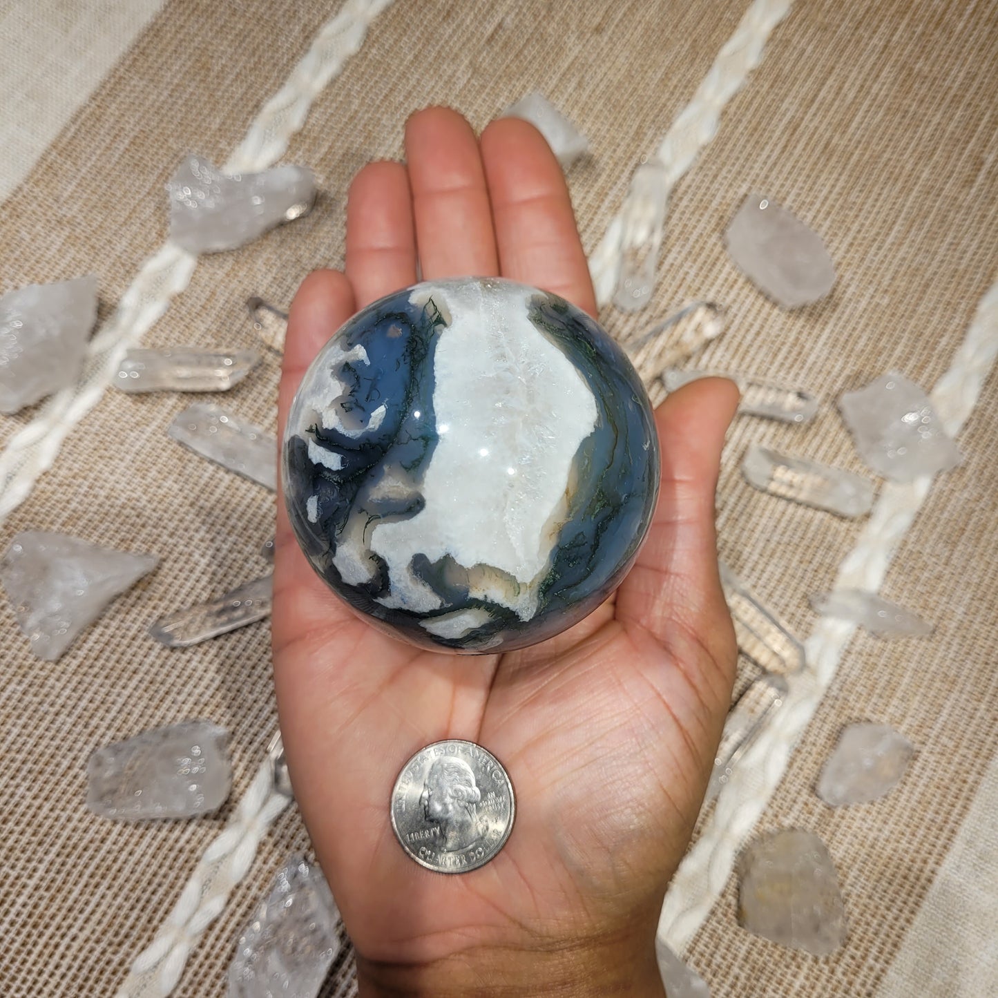 Moss Agate Sphere