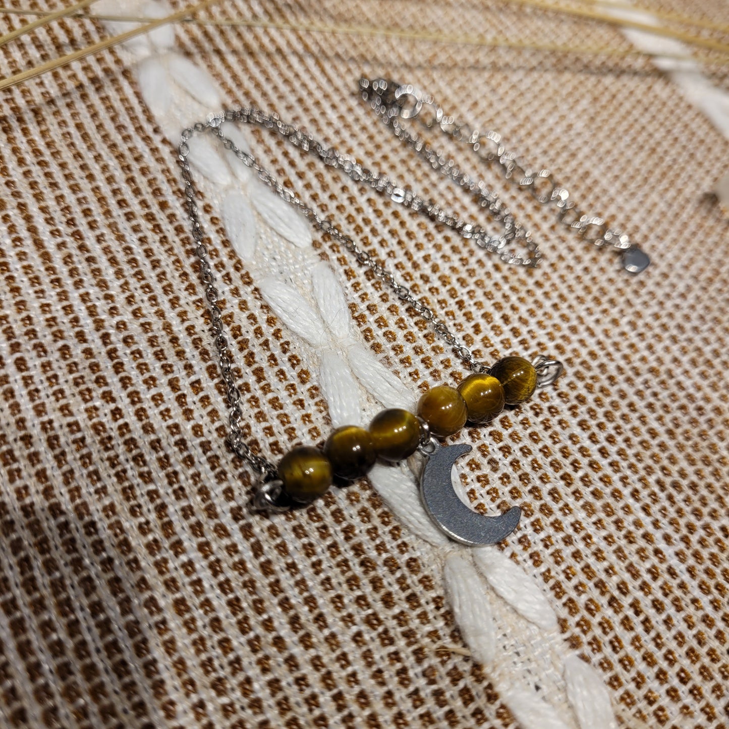 Tigers Eye Moon Necklace