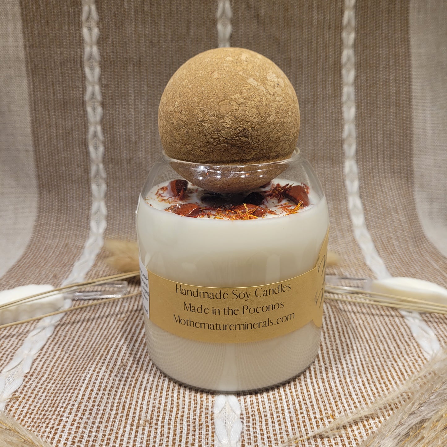 Black Violet and Saffron Candle