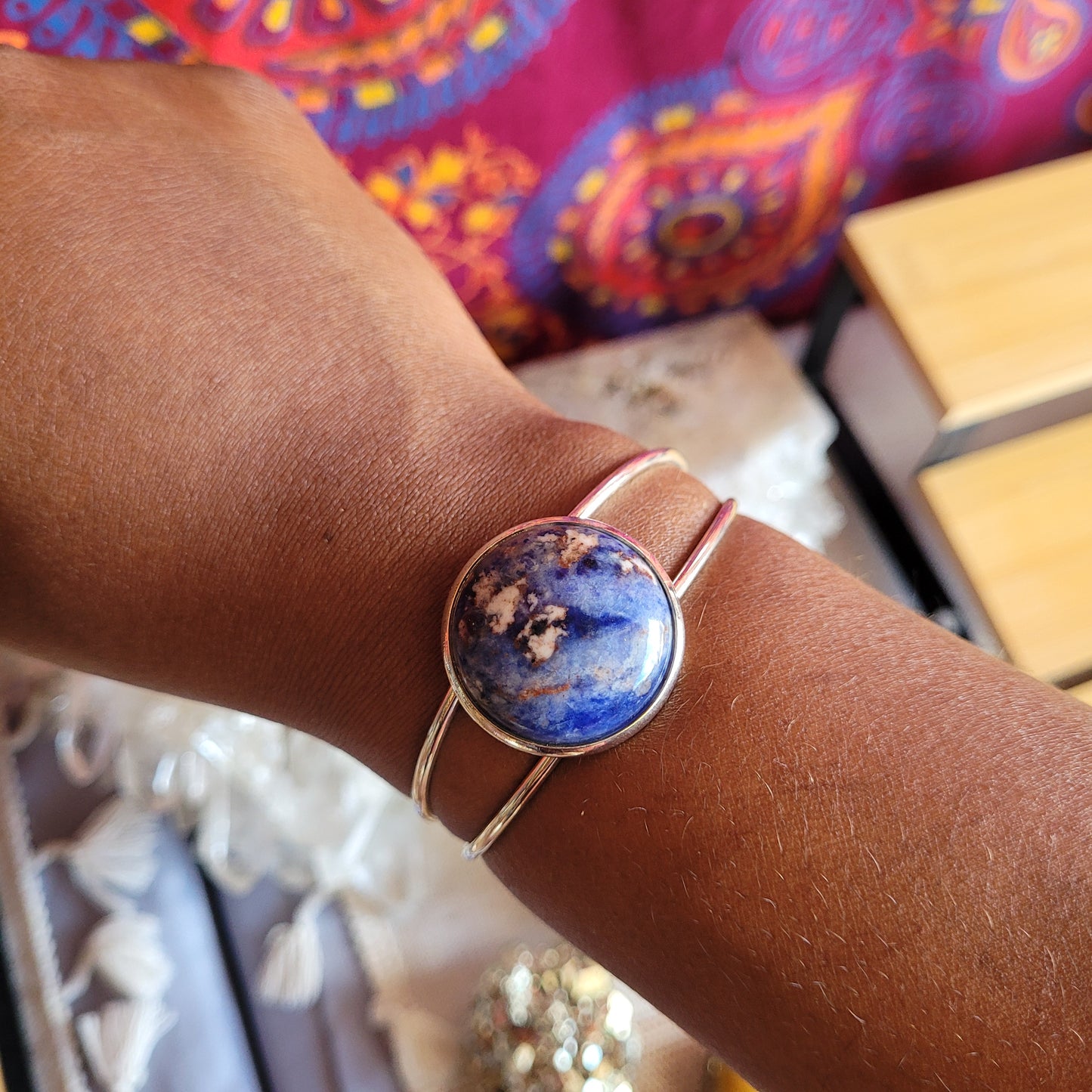 Sodalite Cuff Bracelet