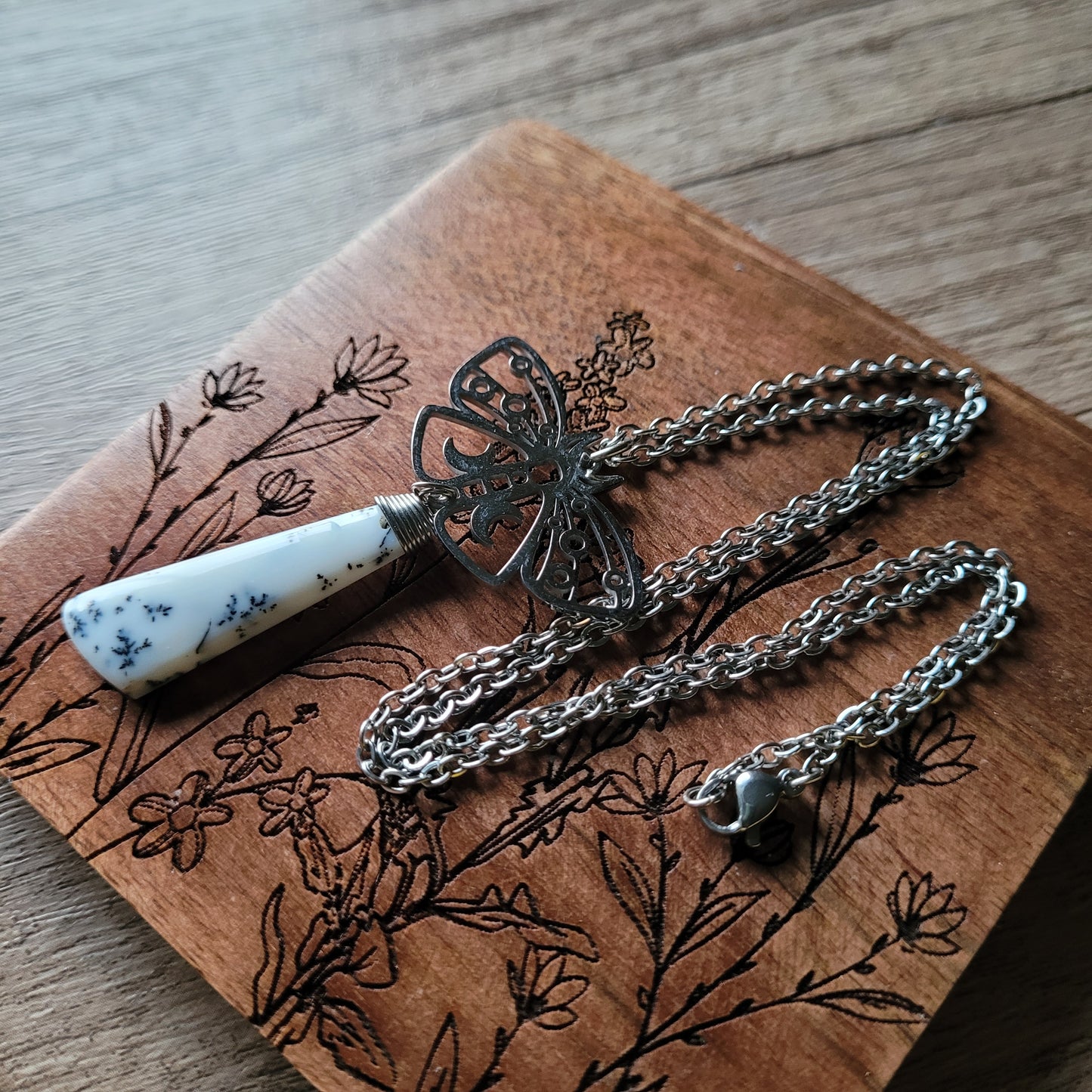 Dendritic Opal Necklace