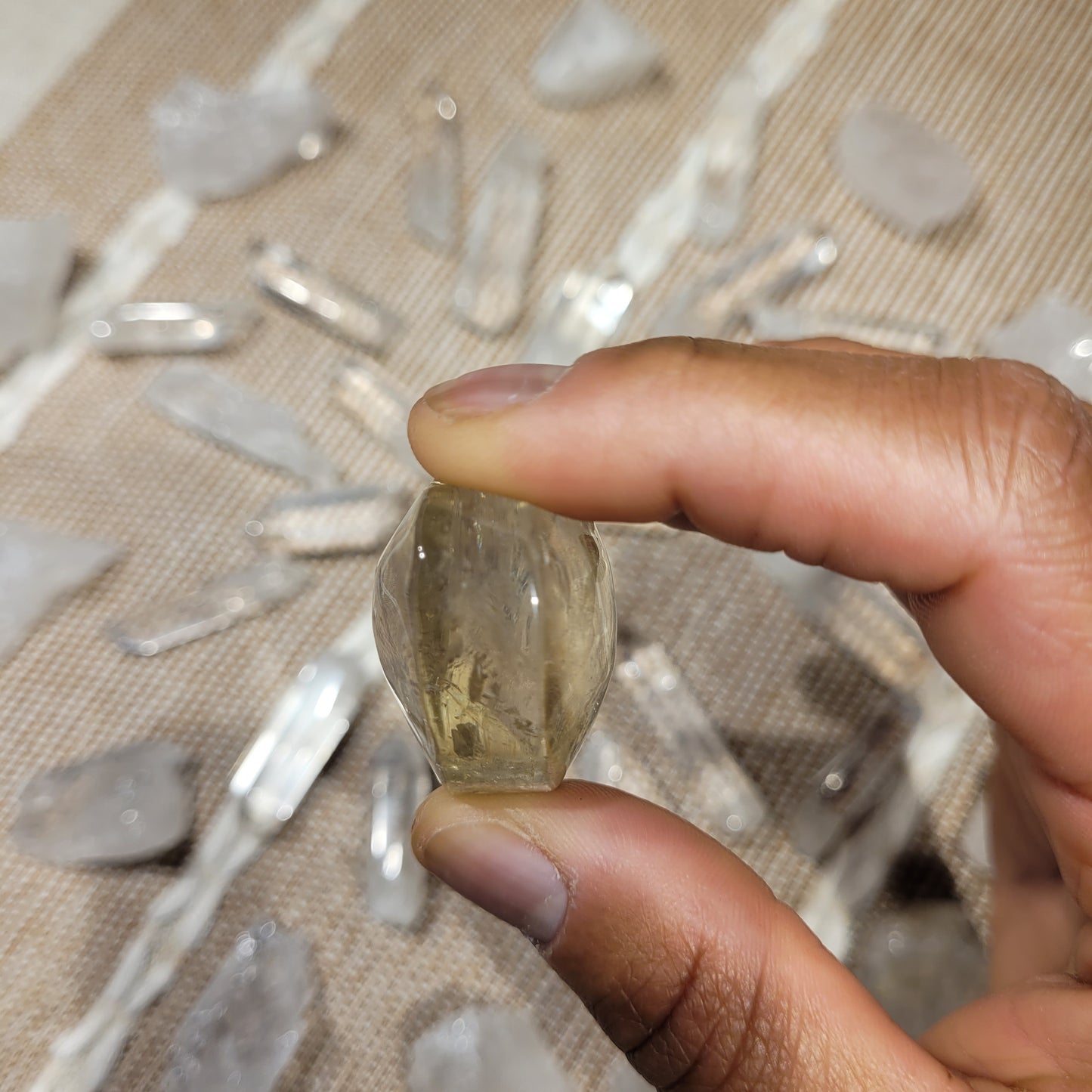 Lemon Quartz Heart