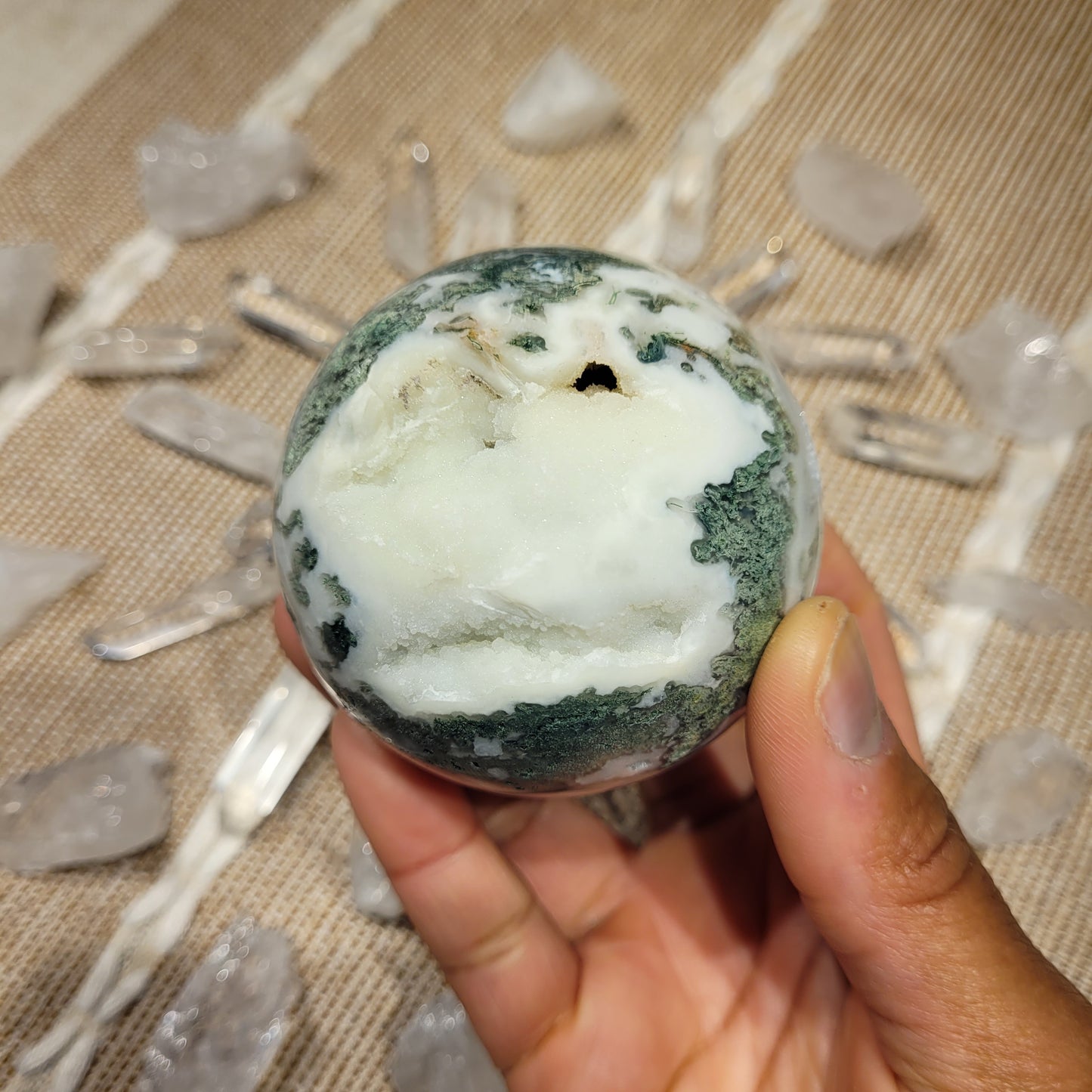 Moss Agate Sphere