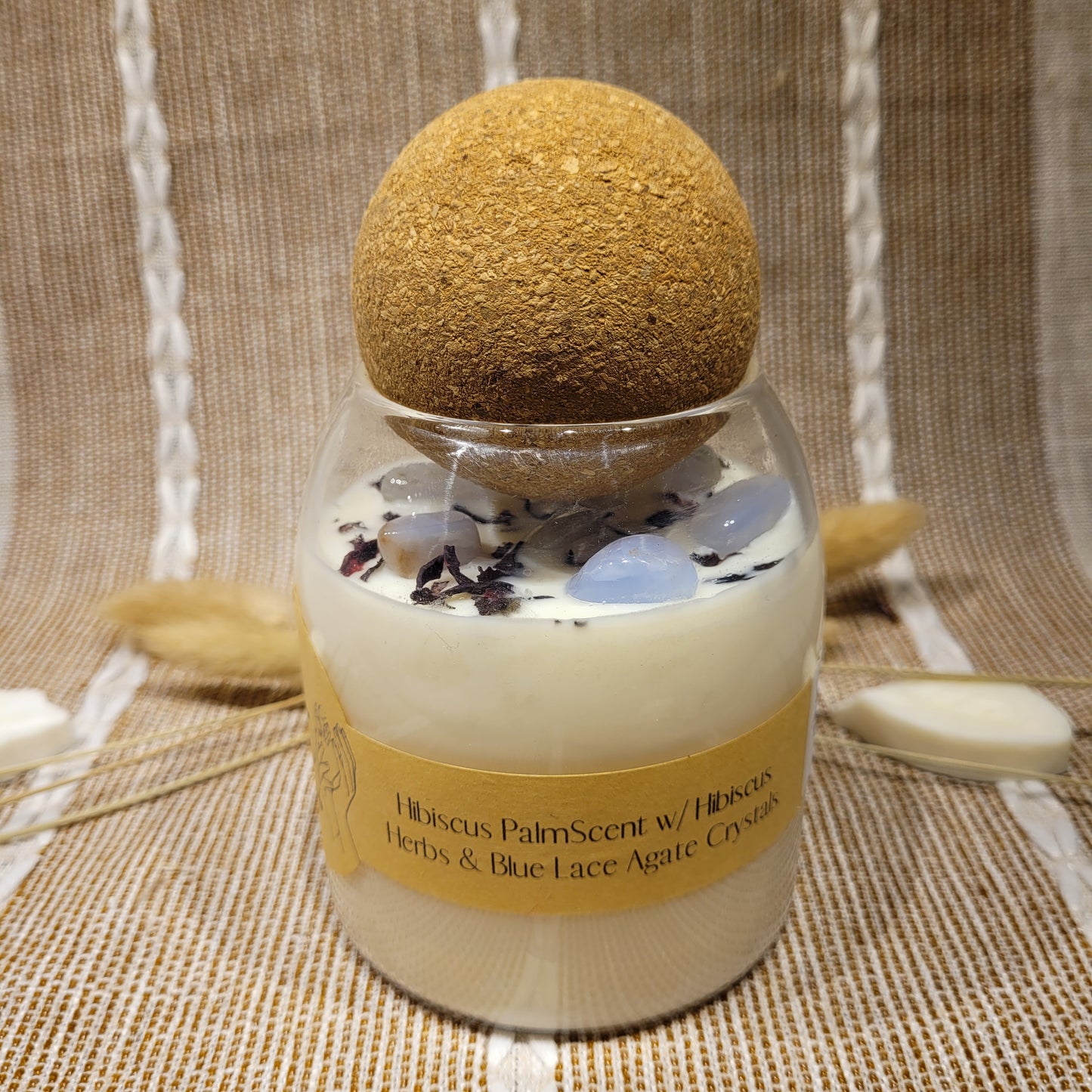 Hibiscus Palm Candle