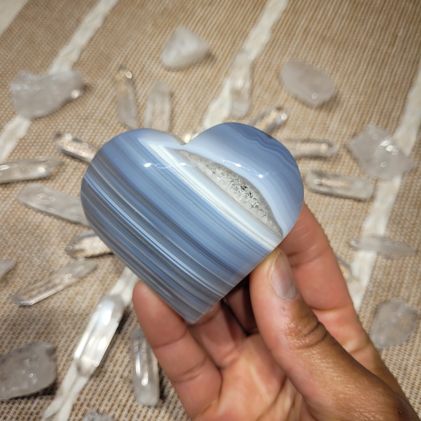 Botswana Agate Heart