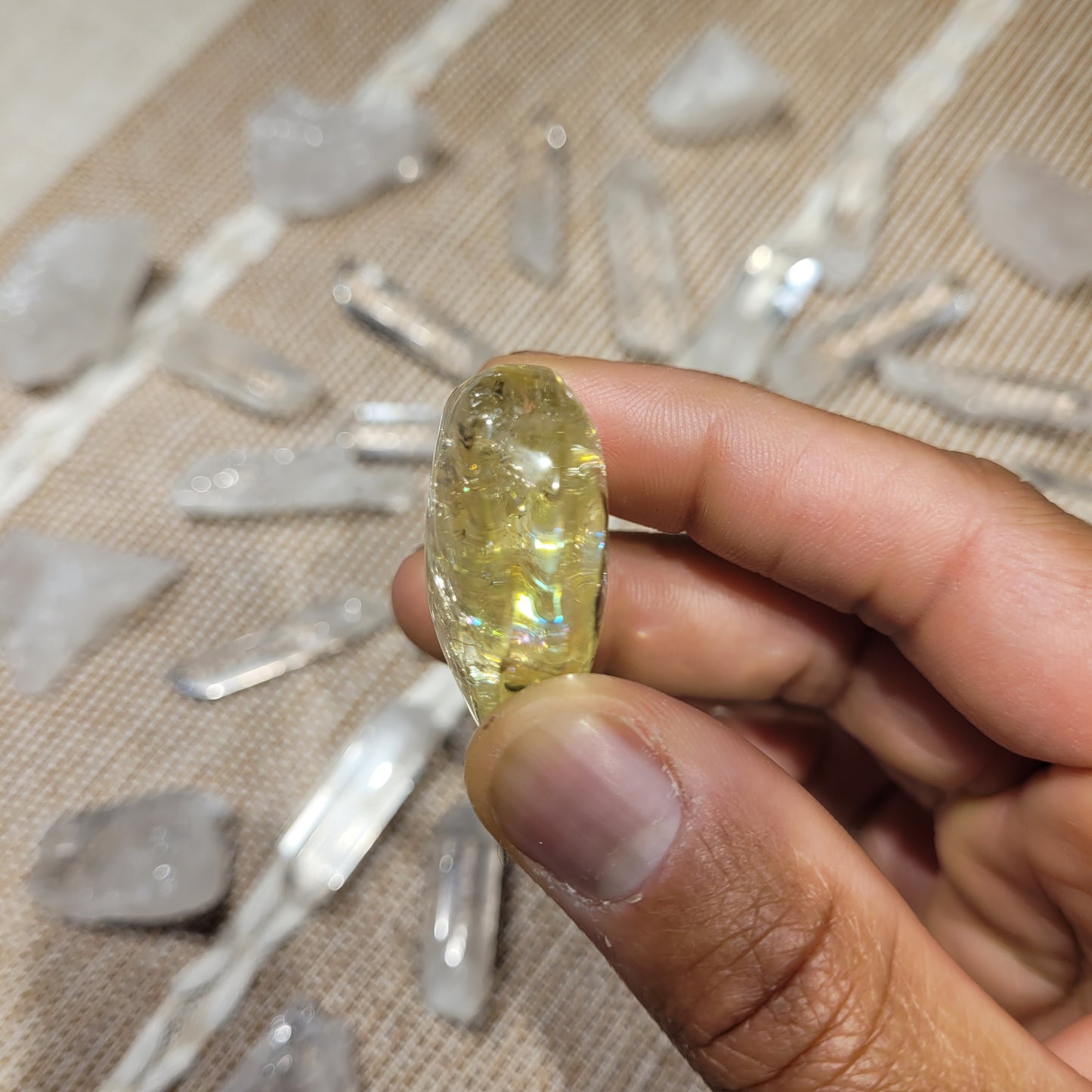 Lemon Quartz Heart