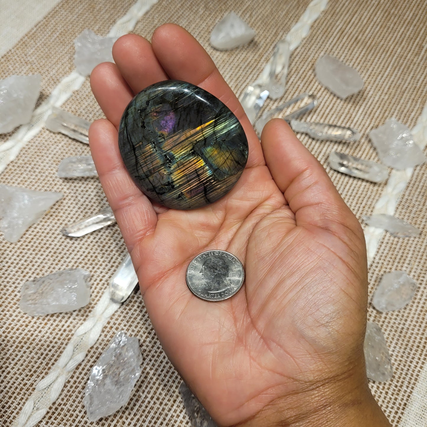 Labradorite Palmstone