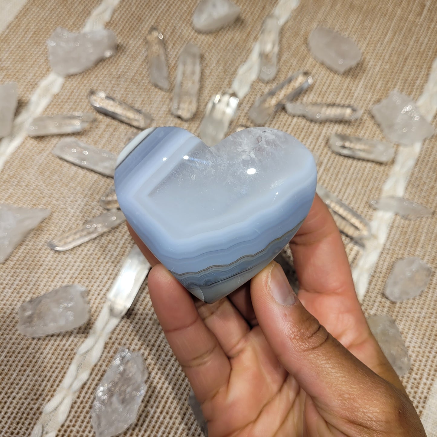 Botswana Agate Heart