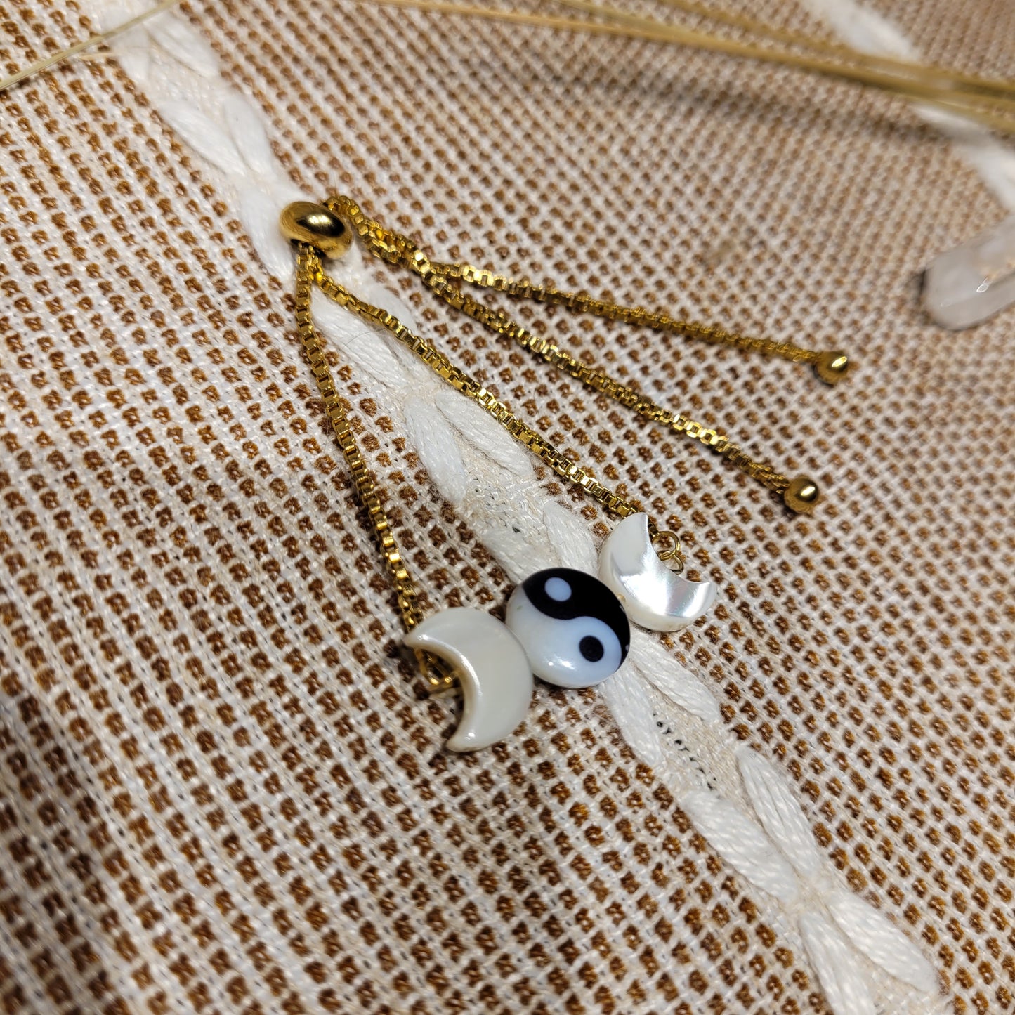 Ying Yang Moon Bracelet