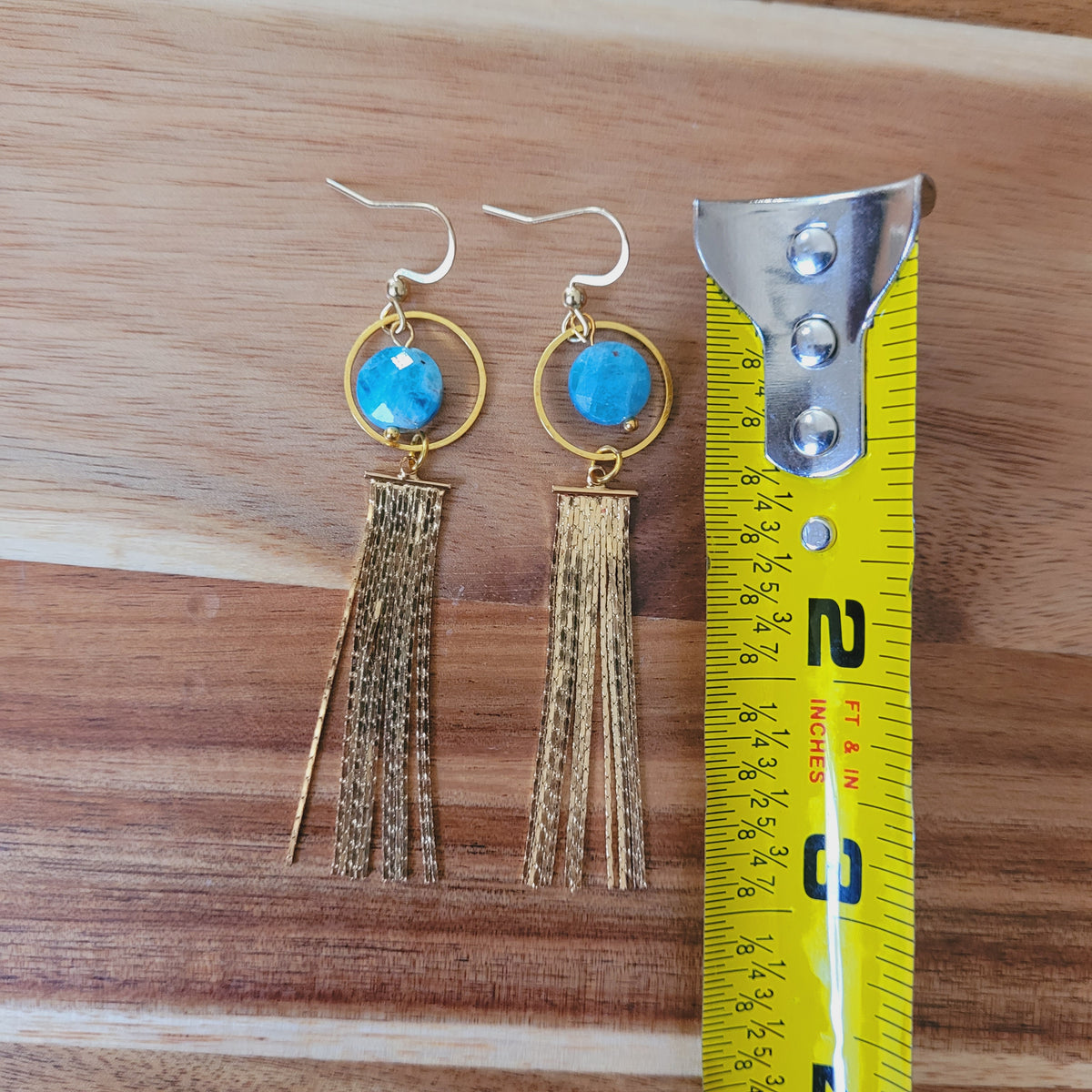 Blue Apatite Earrings