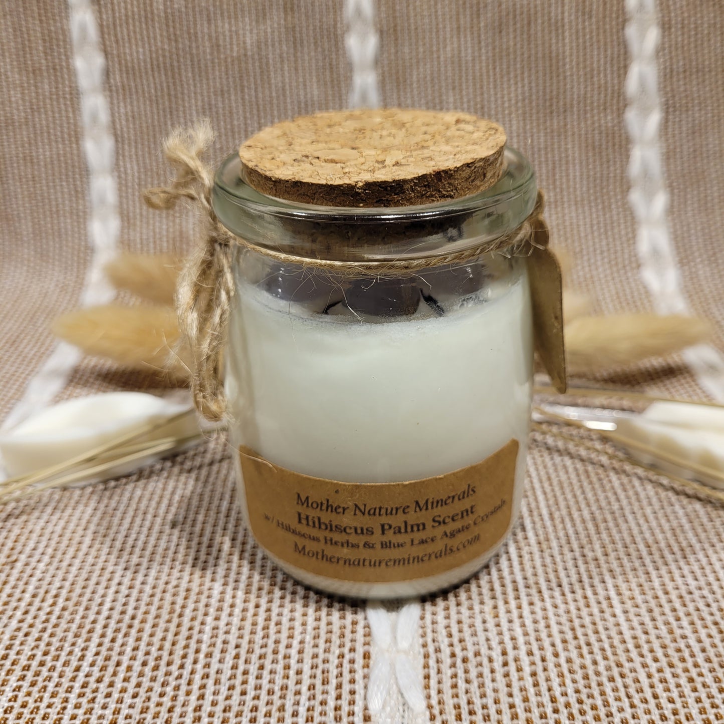 Hibiscus Palm Candle