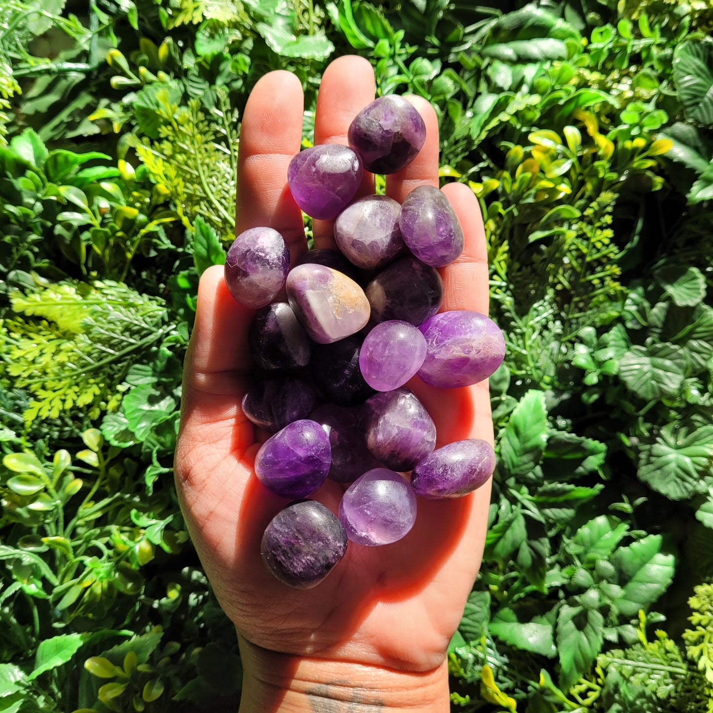 Chevron Amethyst Tumble