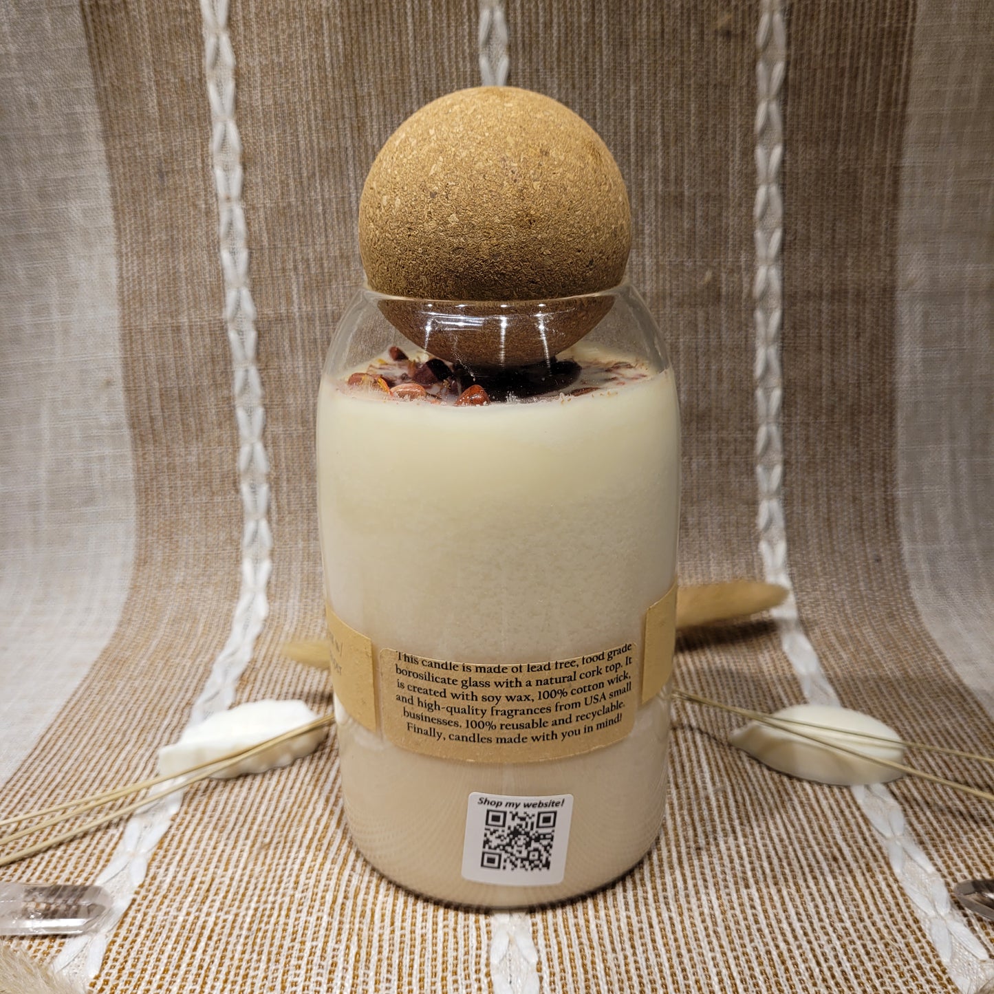 Black Violet and Saffron Candle