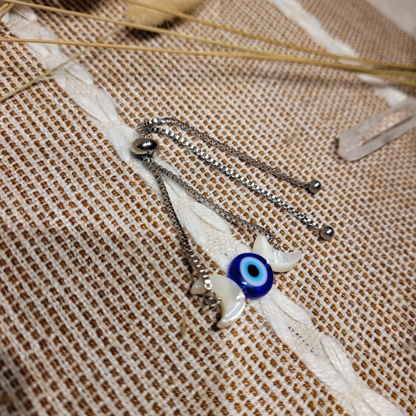Evil Eye Moon Bracelet