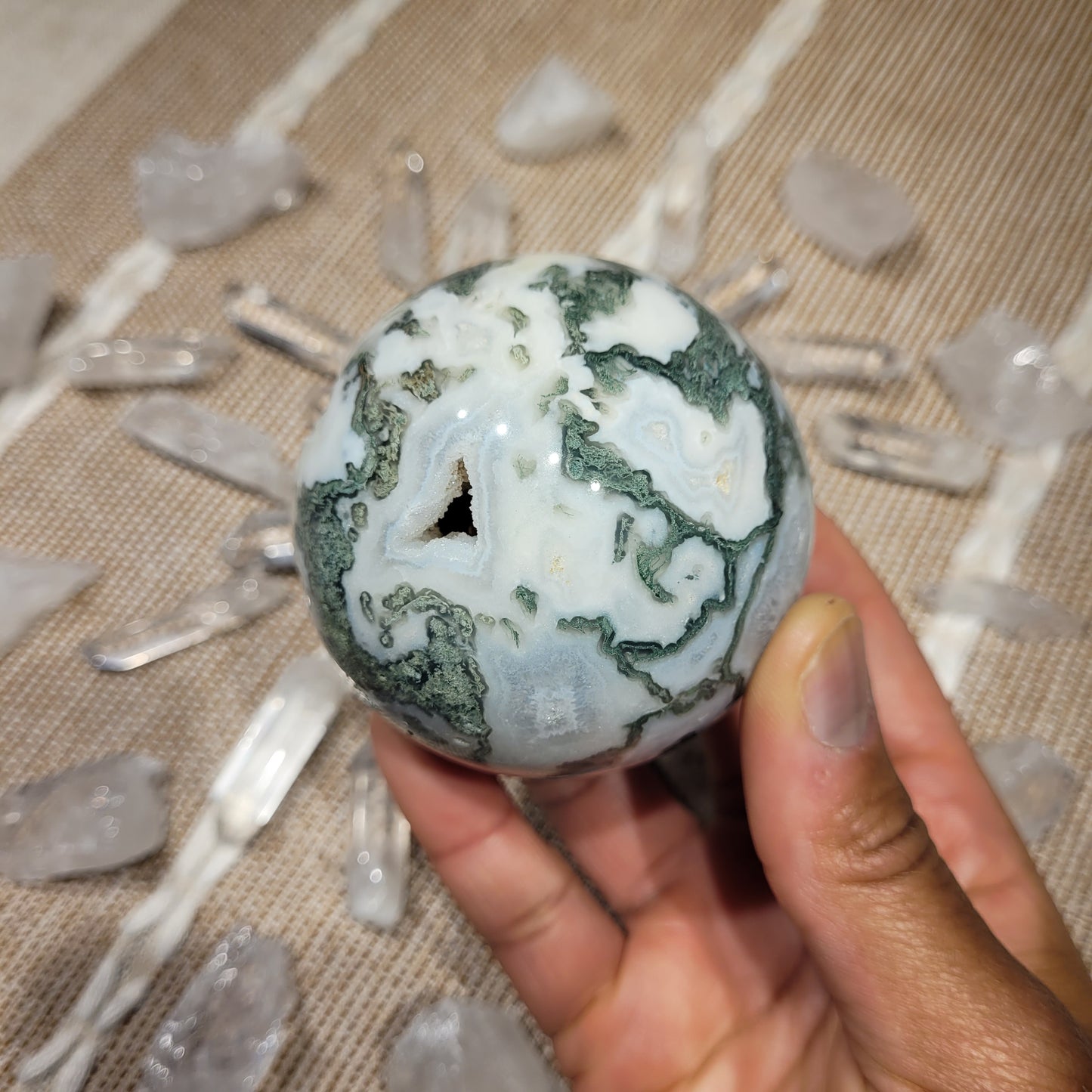 Moss Agate Sphere