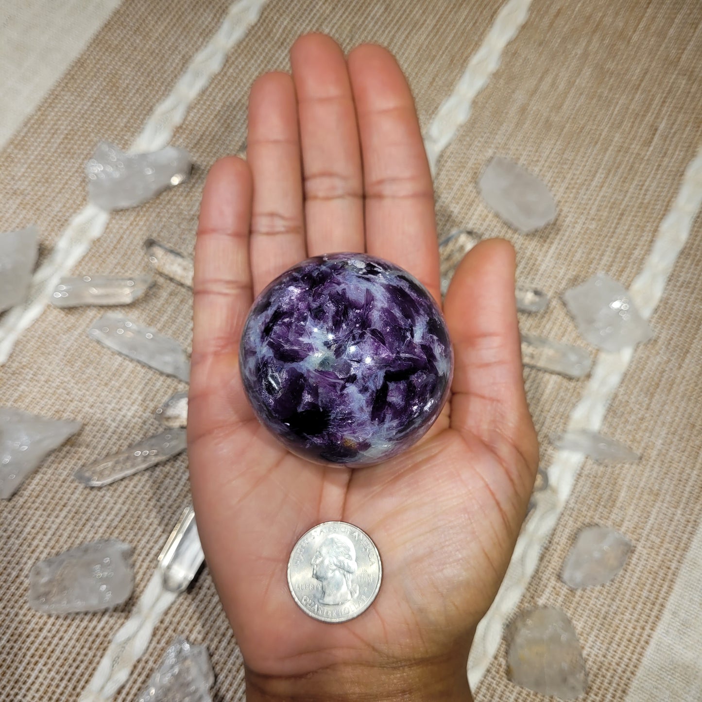 Lepidolite Sphere