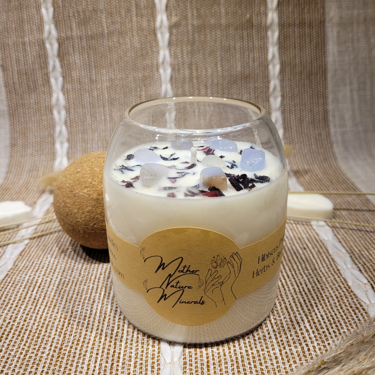 Hibiscus Palm Candle