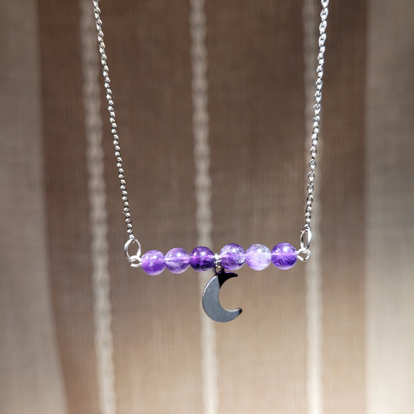 Amethyst Moon Necklace