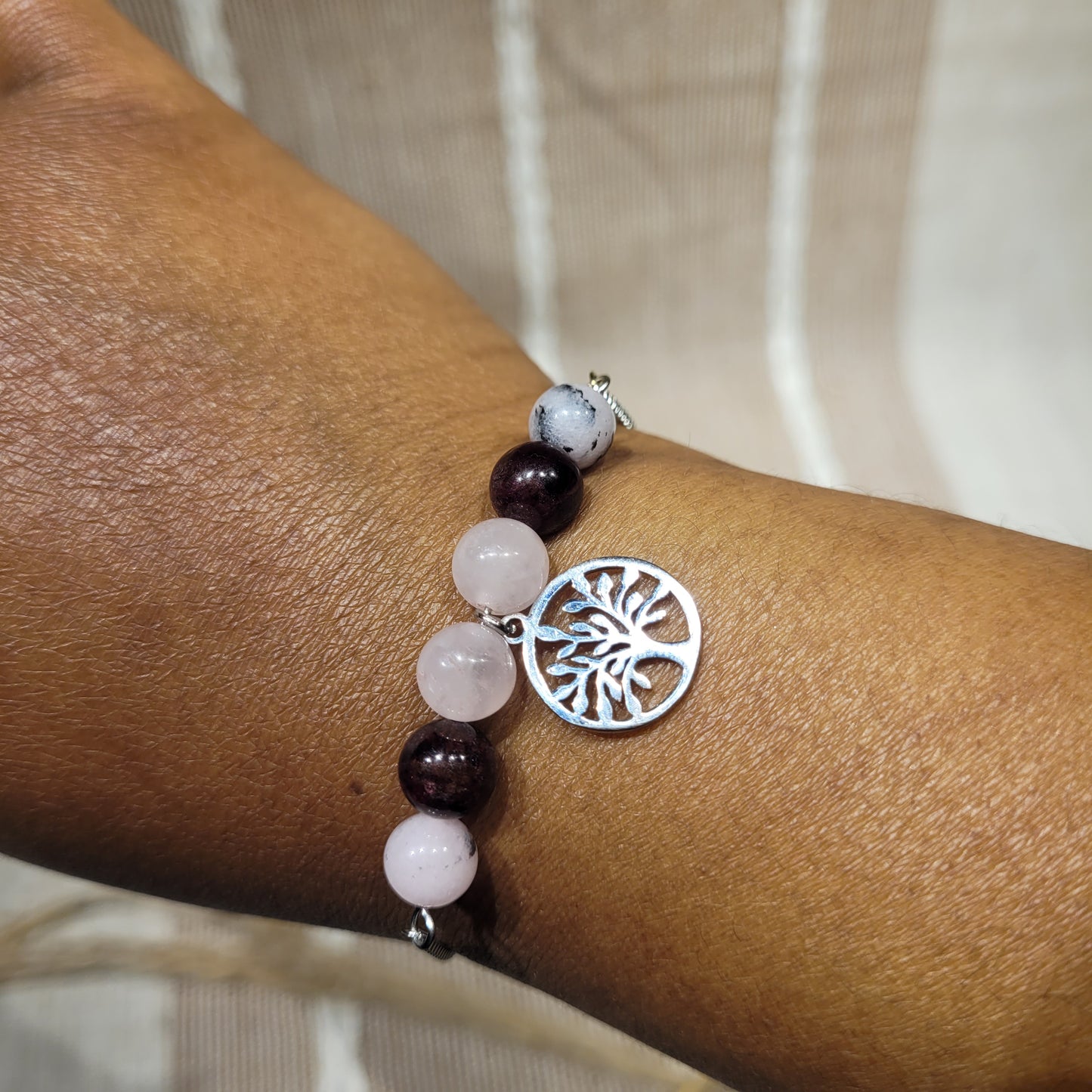 Tree of Life Mixed Crystal Bracelet