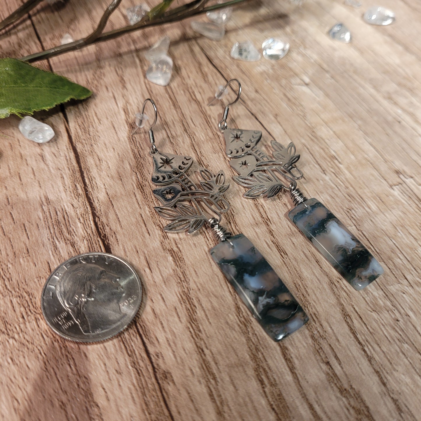 Moss Agate Earrings