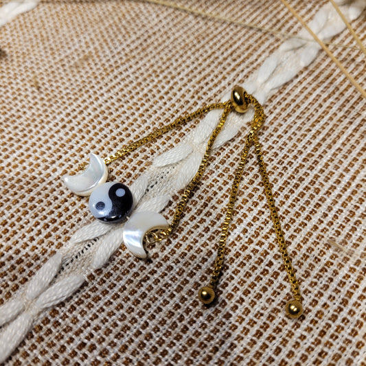 Ying Yang Moon Bracelet