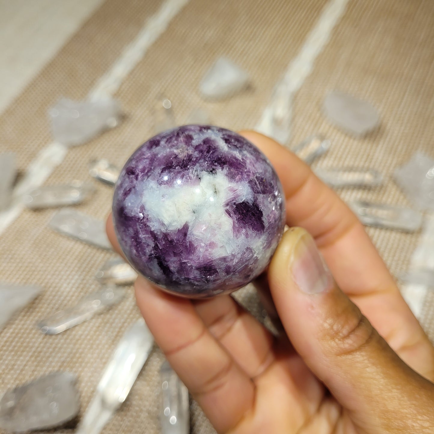 Lepidolite Sphere