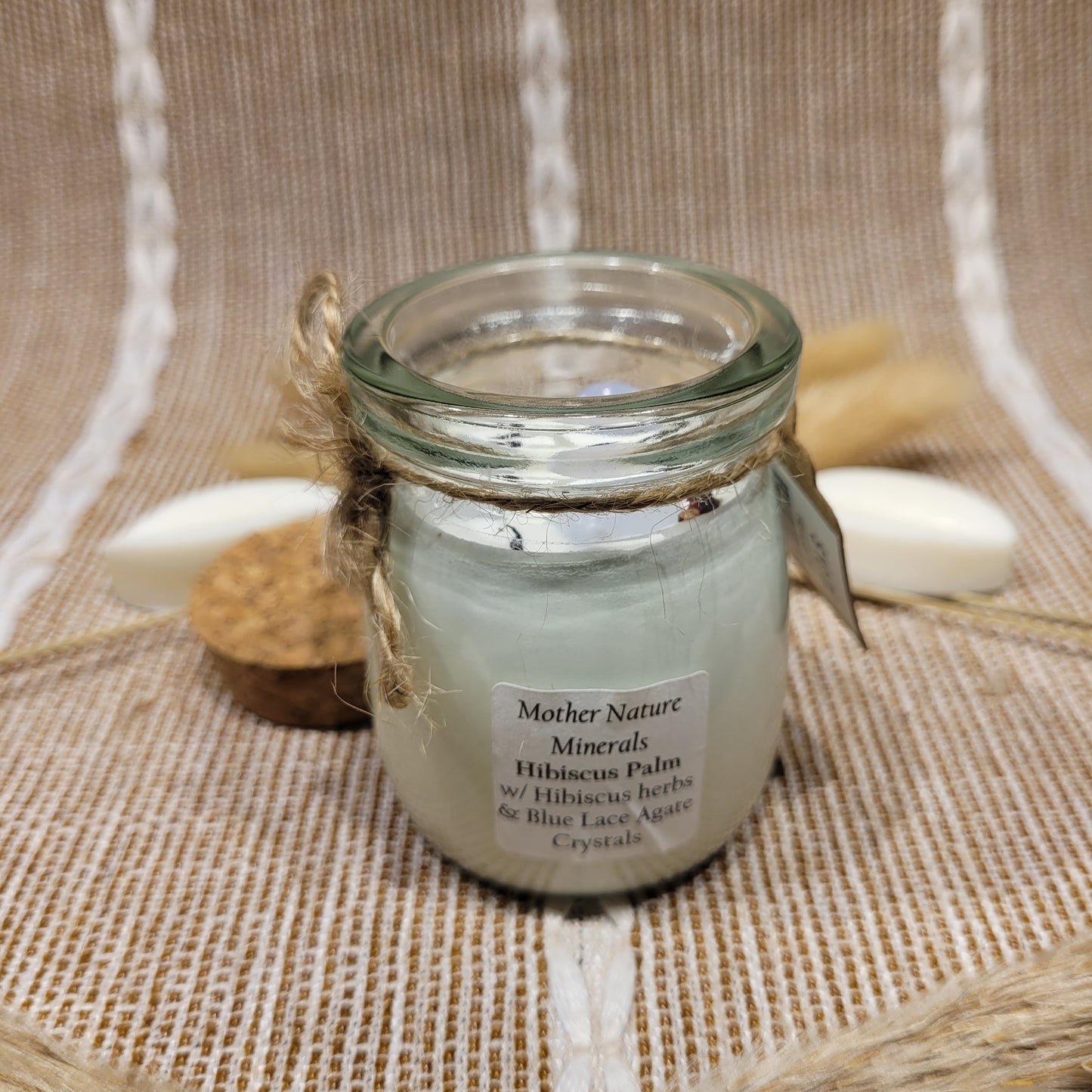 Hibiscus Palm Candle