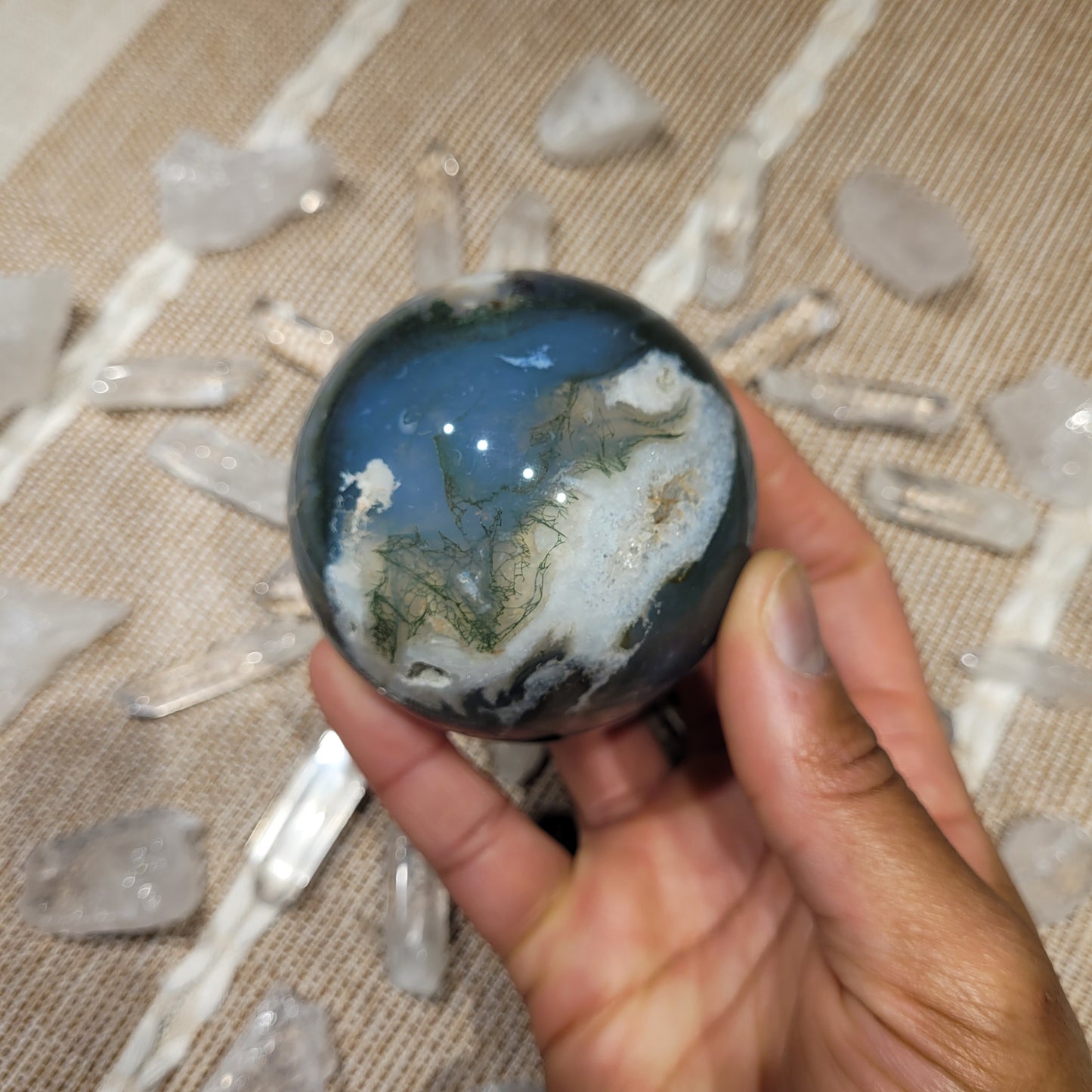 Moss Agate Sphere