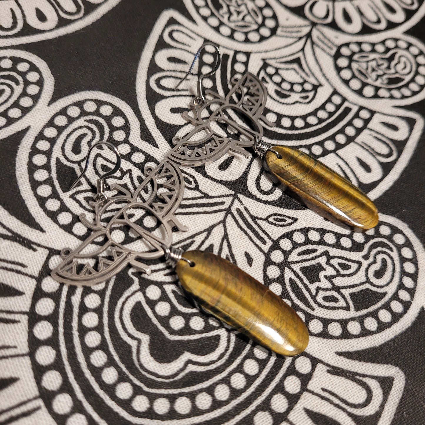 Tigers Eye Earrings