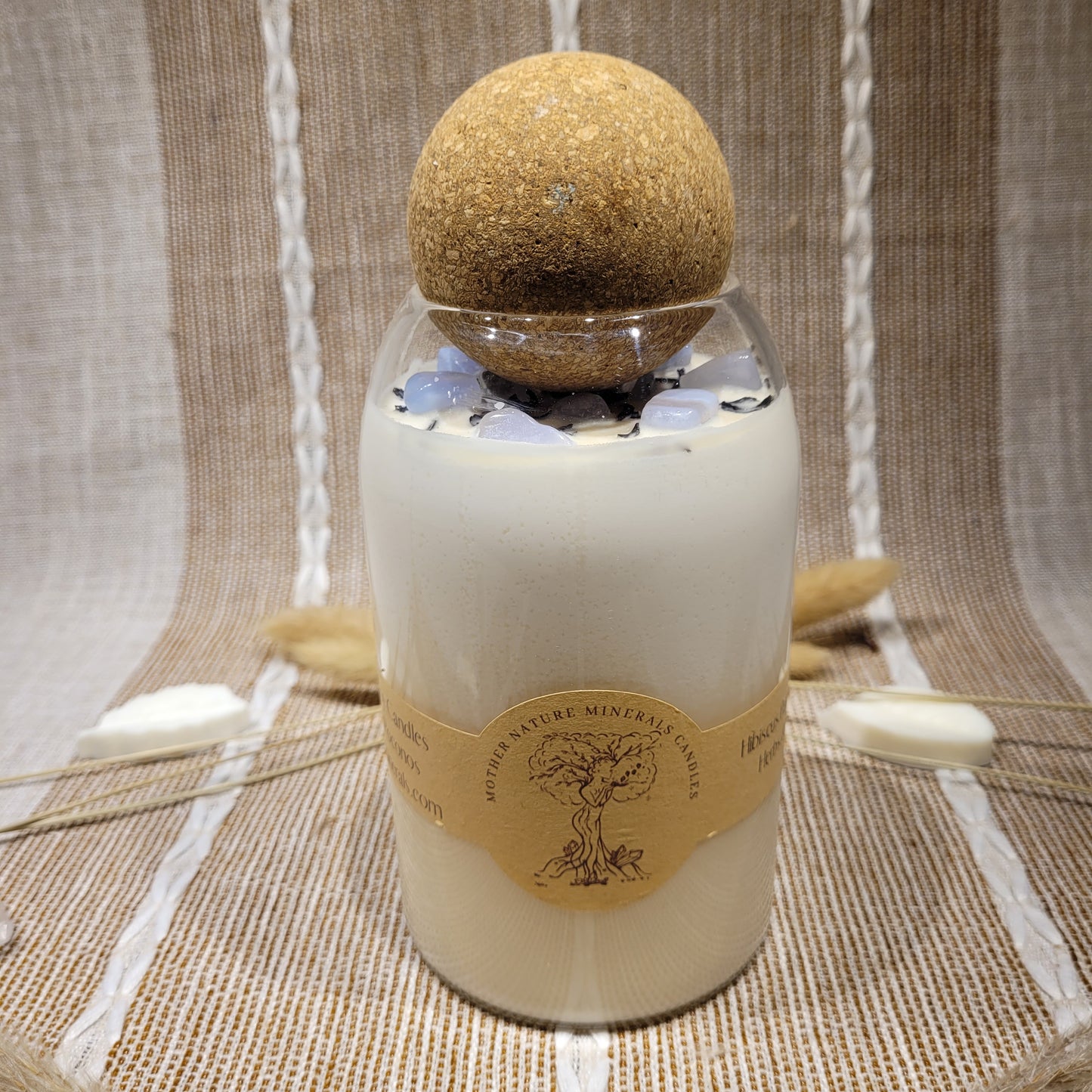 Hibiscus Palm Candle