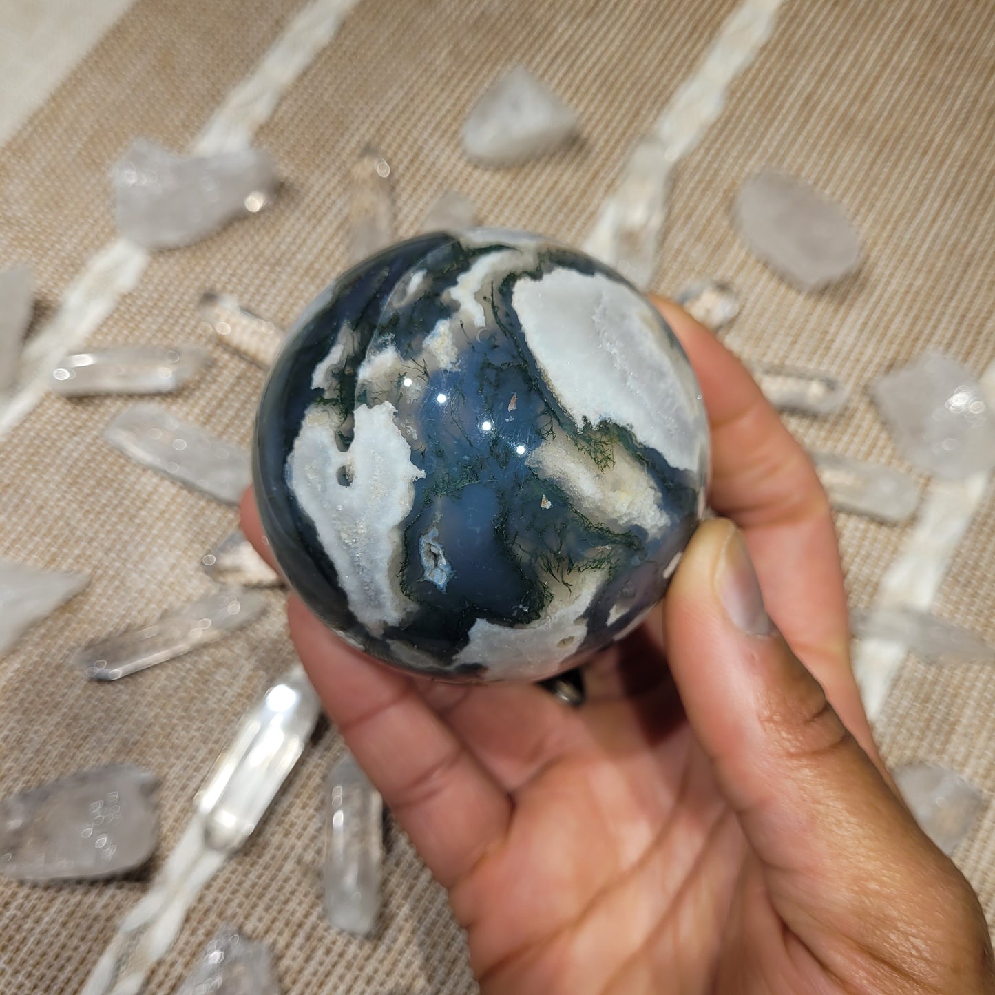 Moss Agate Sphere